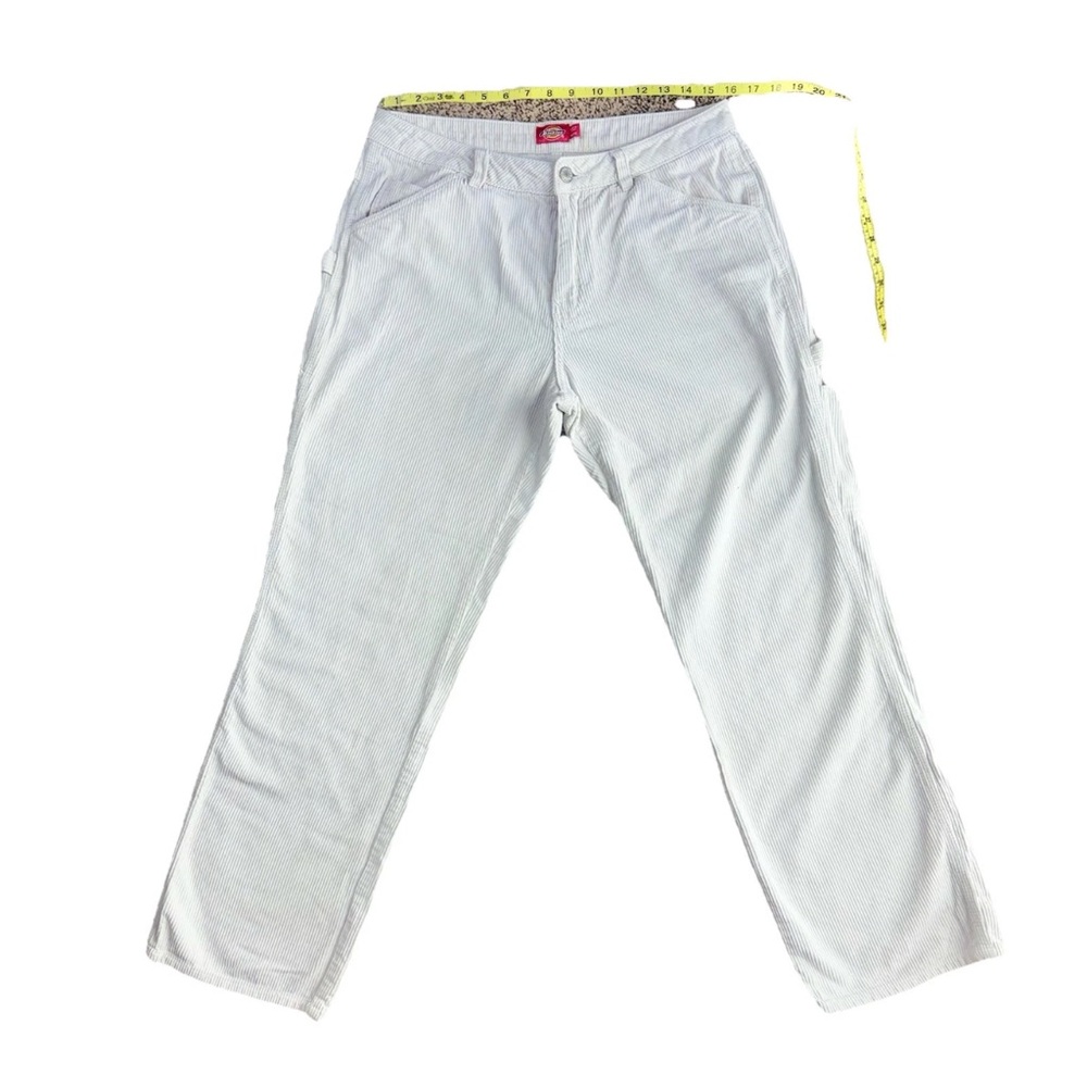 Dickies Women’s Size 29/9 White Corduroy Carpenter Utility Pants - Relaxed Fit